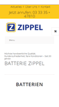 Mobile Screenshot of batterie-zippel.de