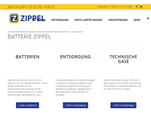 Tablet Screenshot of batterie-zippel.de